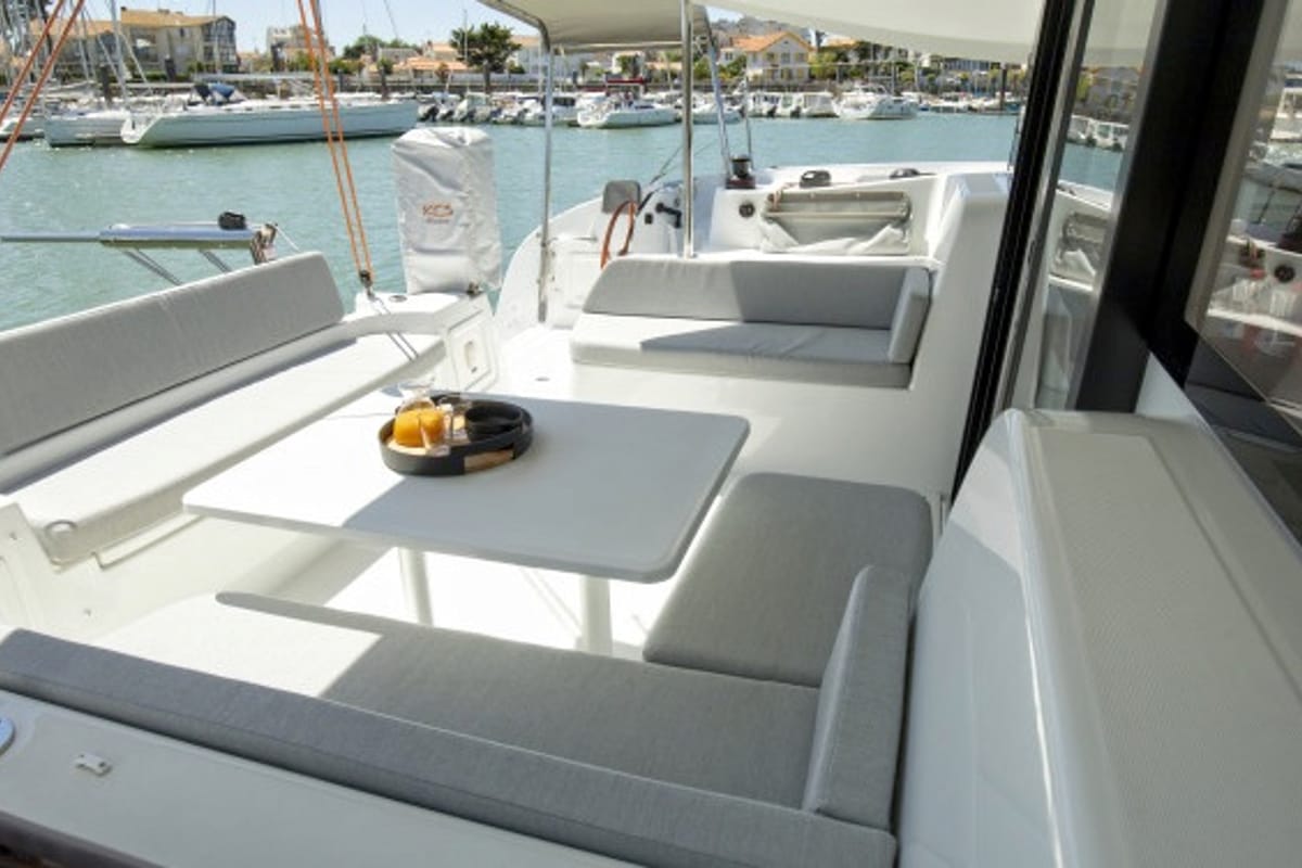 Cabin on Team Let's Go, a Excess 11 - 4 + 1 + 1 cab. catamaran at Mytikas, Greece