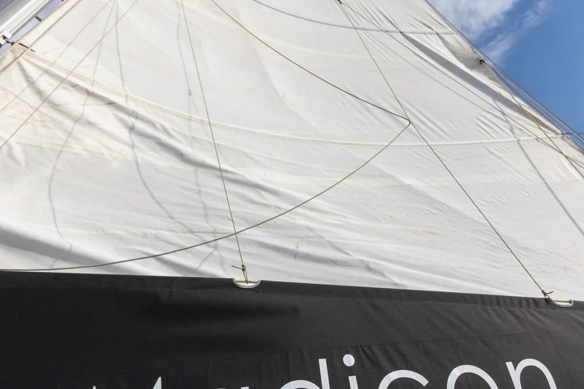 MADICON, a Lagoon 450 Fly catamaran at Thira Municipal Unit, Greece