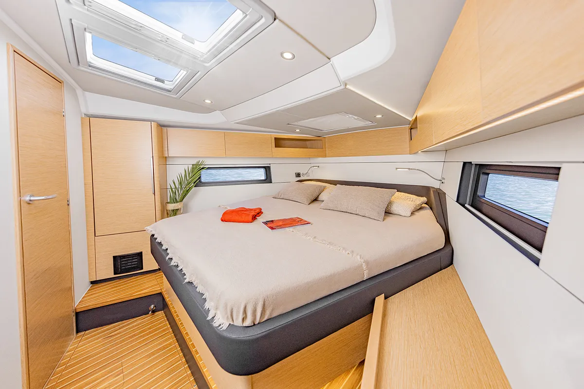 Cabin on Invalid, a Hanse Yachts Hanse 460 sailboat at Grad Biograd na Moru, Croatia