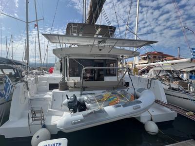 Galley of Bali 4.4, a Bali 4.4 catamaran at Municipal Unit of Lefkada, Greece