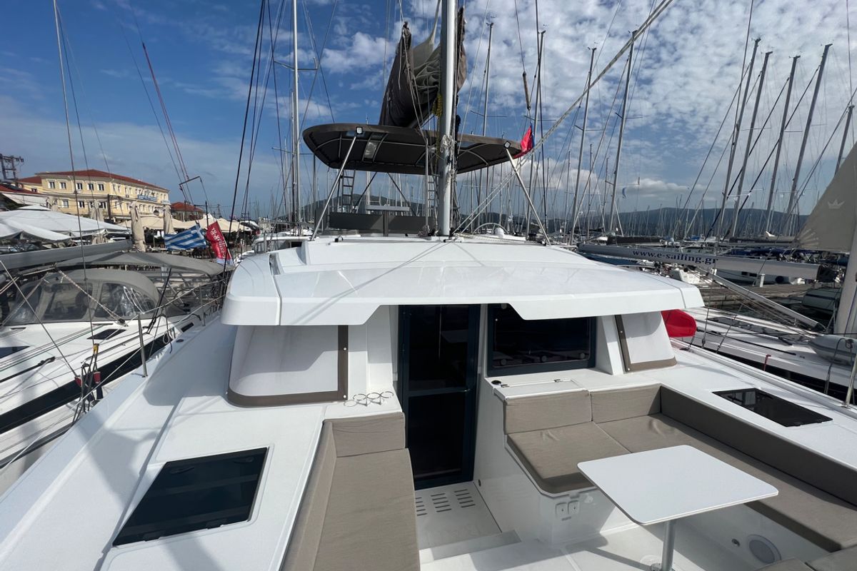 Cabin on Bali 4.4, a Bali 4.4 catamaran at Municipal Unit of Lefkada, Greece