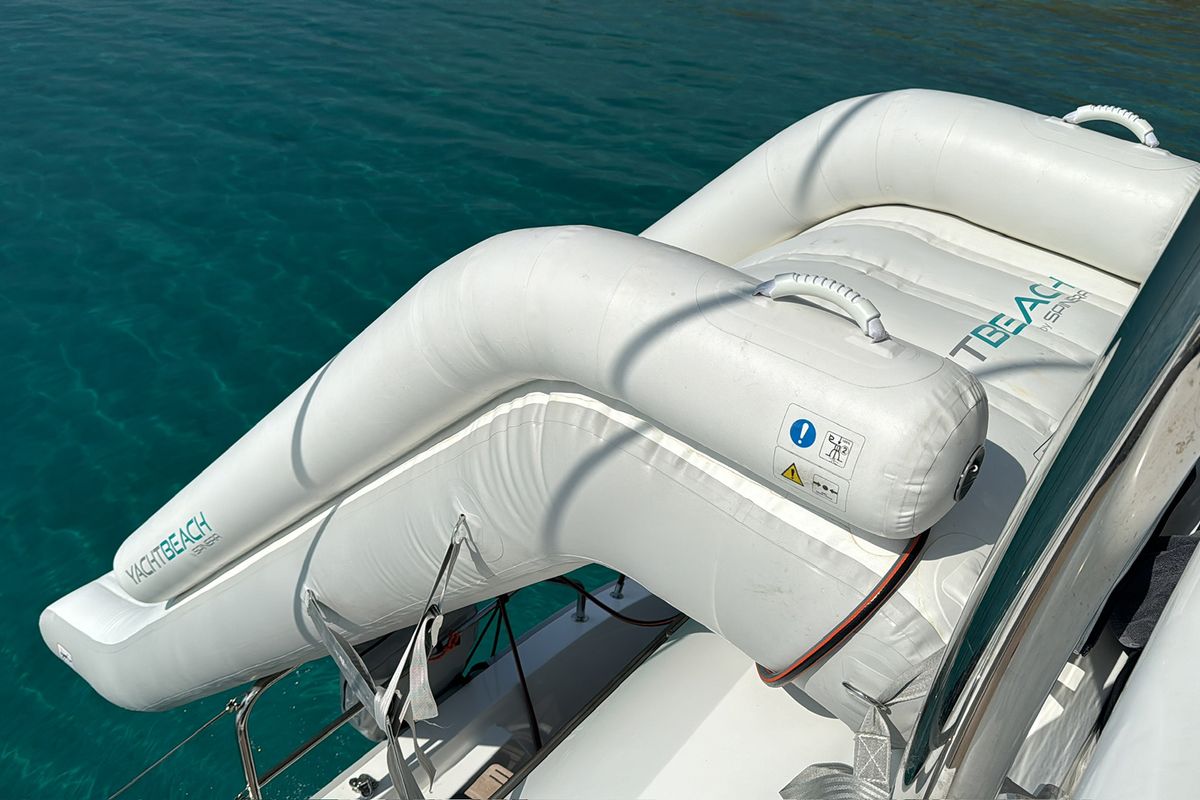 Tri Wing, a Lagoon 55 catamaran at Grad Kaštela, Croatia