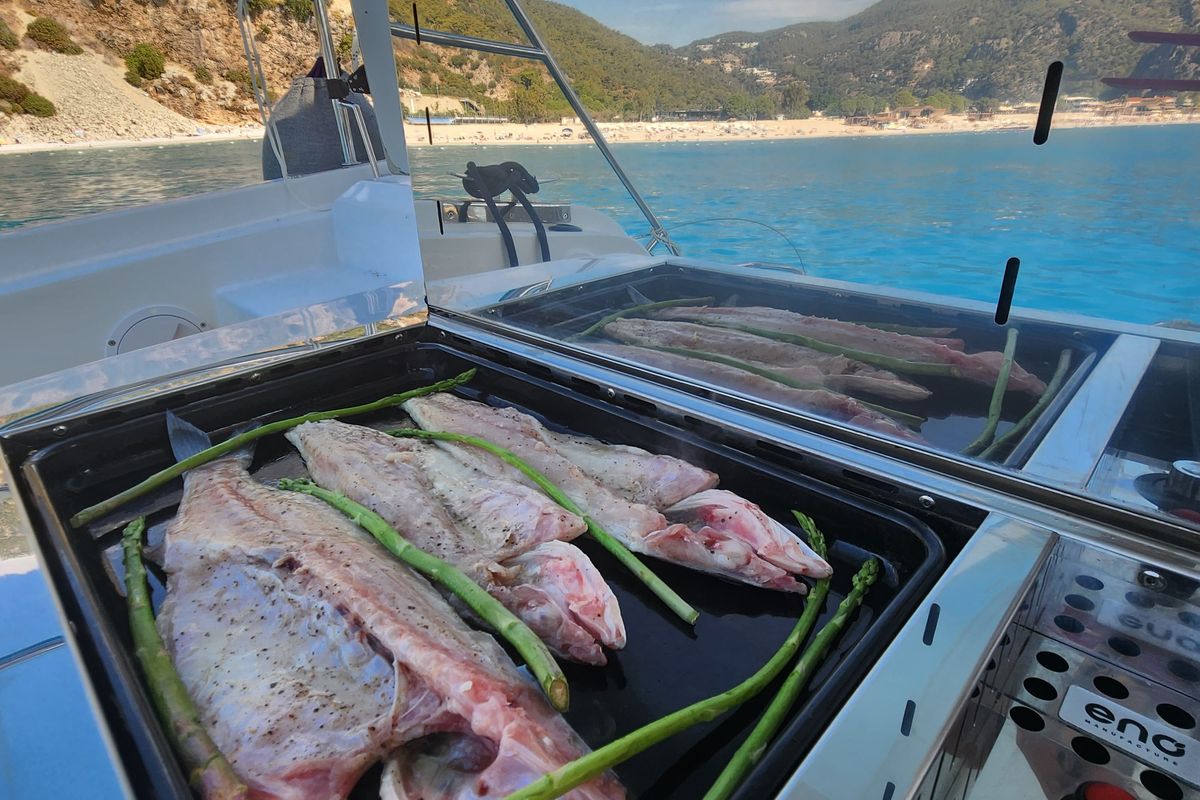 ProntoSail, a Aventura Catamarans Aventura 37 catamaran at Fethiye, Turkey