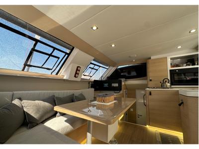 Salon of ProntoSail, a Aventura Catamarans Aventura 37 catamaran at Fethiye, Turkey