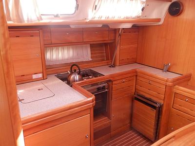 Galley of Aegle, a Bavaria 46 Cruiser sailboat at Volos Municipality, Greece