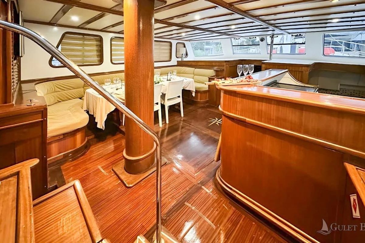 Salon of Sirena, a Unknown Sirena yacht at Split, Croatia