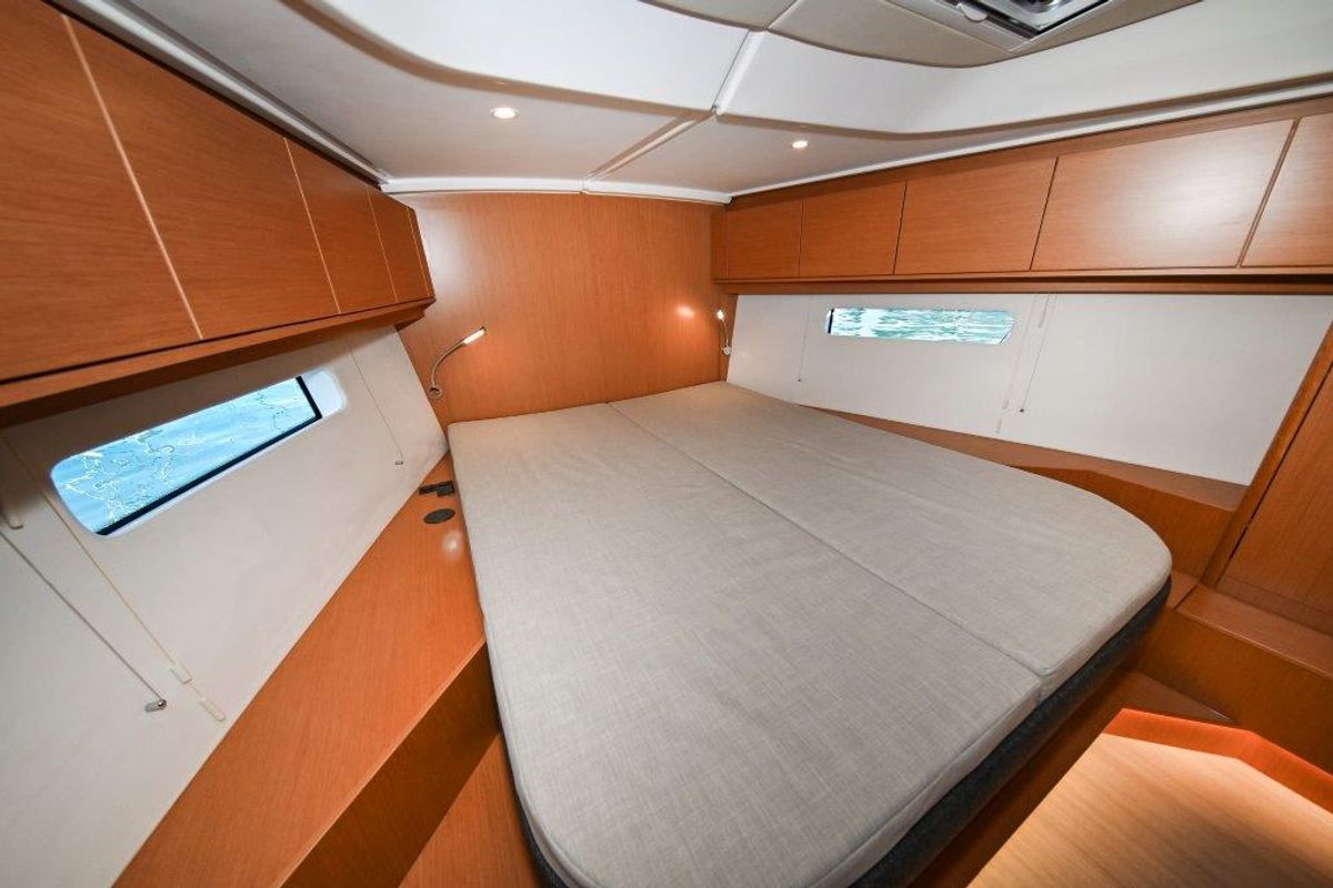 Cabin on BOSUN, a Bavaria C46 sailboat at Zadar, Croatia