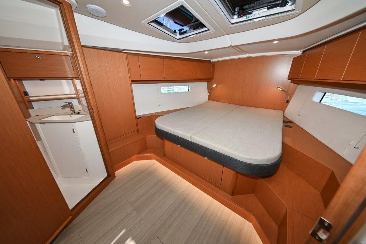 Cabin on BOSUN, a Bavaria C46 sailboat at Zadar, Croatia