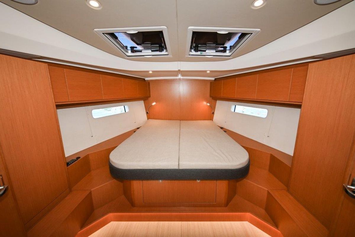 Cabin on BOSUN, a Bavaria C46 sailboat at Zadar, Croatia