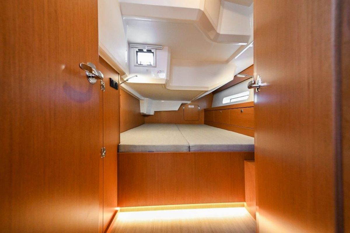 Cabin on BOSUN, a Bavaria C46 sailboat at Zadar, Croatia