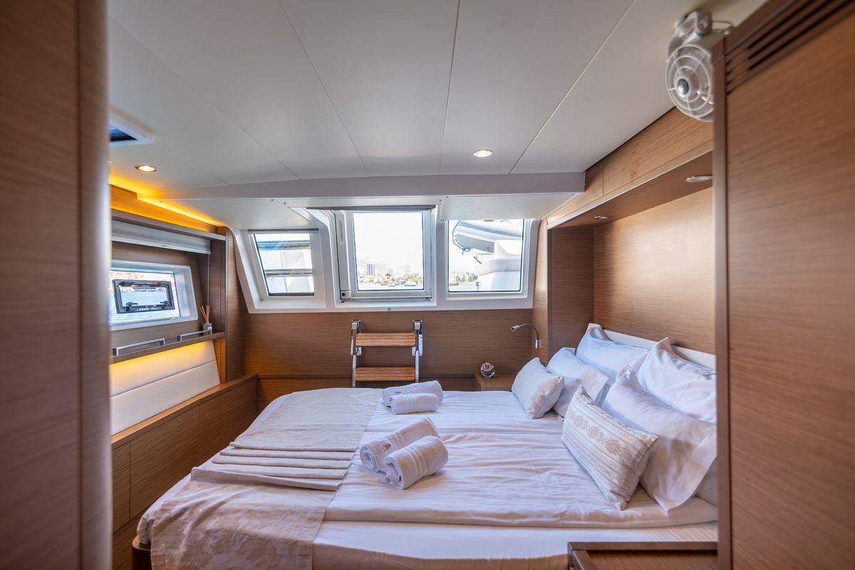 Cabin on Adriatic Lion, a Lagoon 620 catamaran at Split, Croatia