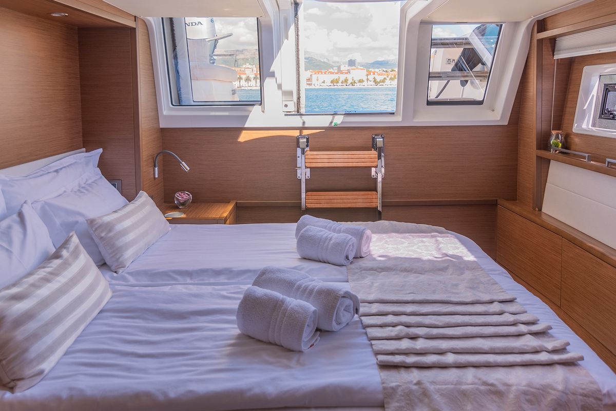 Cabin on Adriatic Lion, a Lagoon 620 catamaran at Split, Croatia