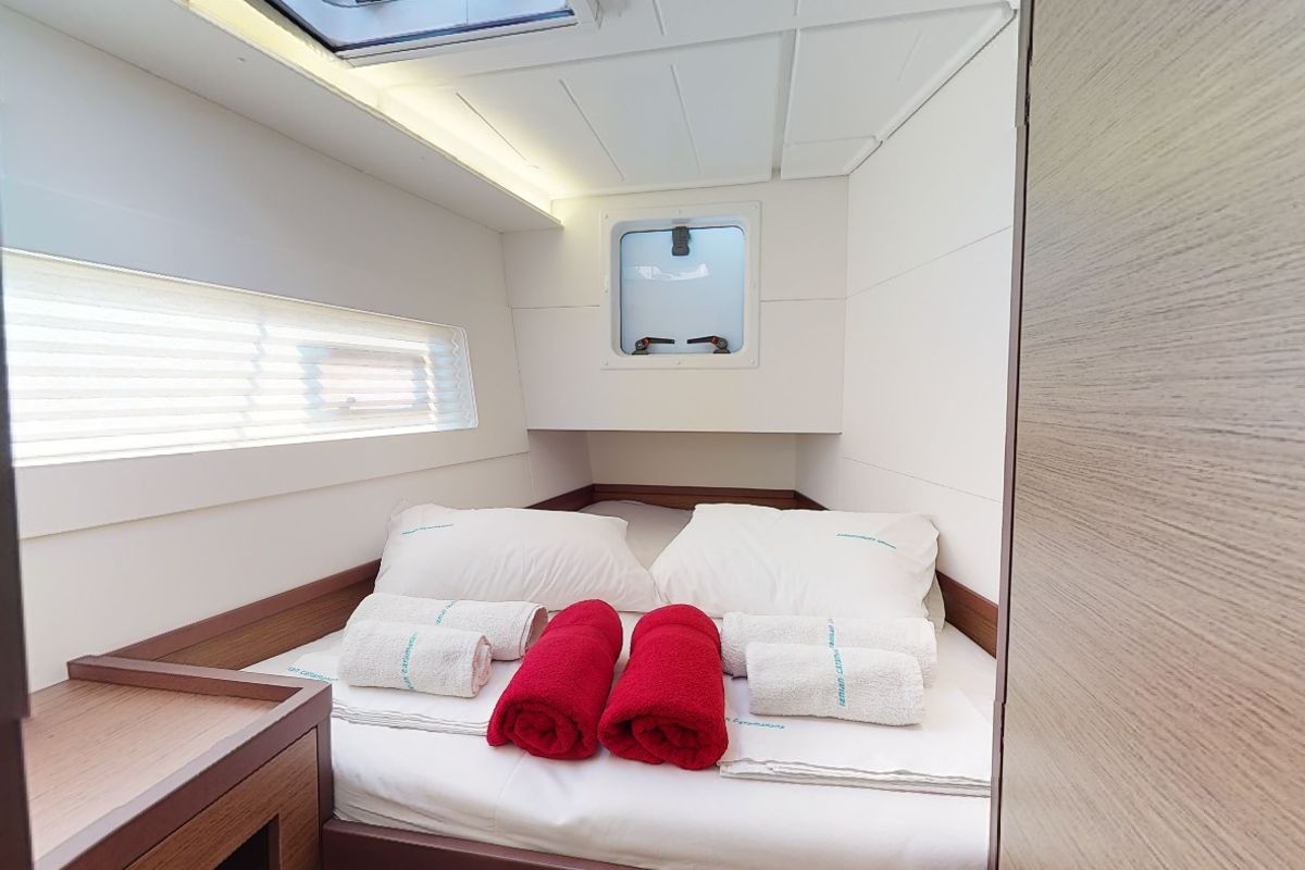 Cabin on Chios, a Lagoon 40 catamaran at Municipal Unit of Lefkada, Greece