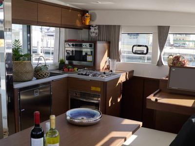 Galley of Chios, a Lagoon 40 catamaran at Municipal Unit of Lefkada, Greece