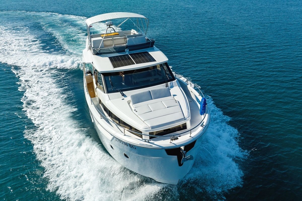 Exterior view of Pepper, a Greenline 45 Fly yacht at Grad Biograd na Moru, Croatia