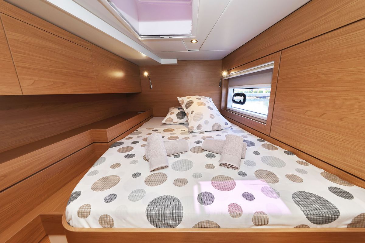 Cabin on Hermine, a Bali 4.6 catamaran at Općina Sukošan, Croatia