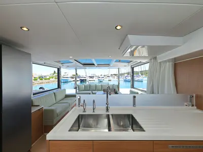 Galley of Hermine, a Bali 4.6 catamaran at Općina Sukošan, Croatia