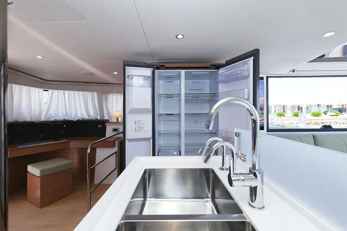Galley of Hermine, a Bali 4.6 catamaran at Općina Sukošan, Croatia