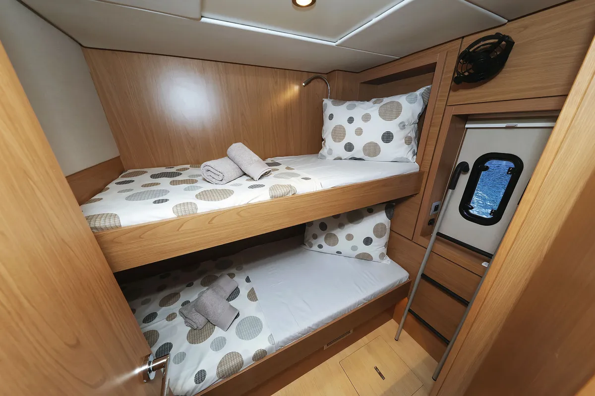 Cabin on Hermine, a Bali 4.6 catamaran at Općina Sukošan, Croatia