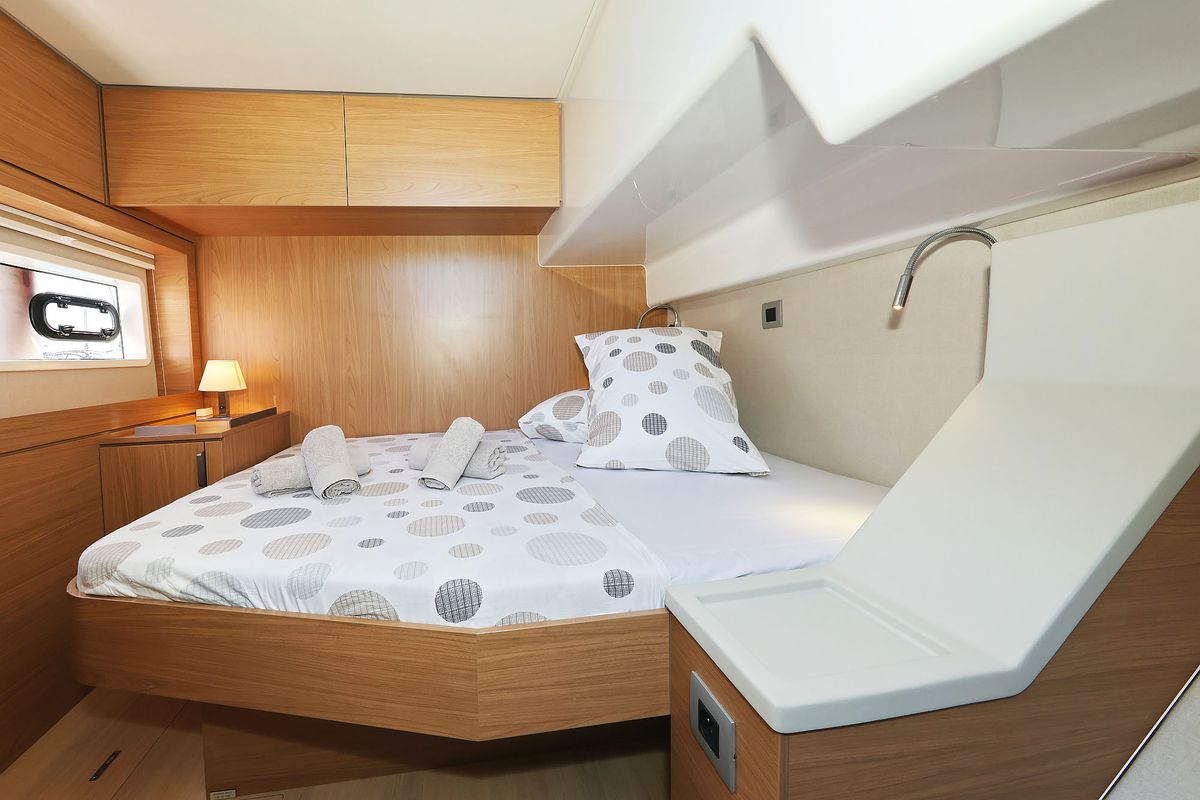 Cabin on Hermine, a Bali 4.6 catamaran at Općina Sukošan, Croatia