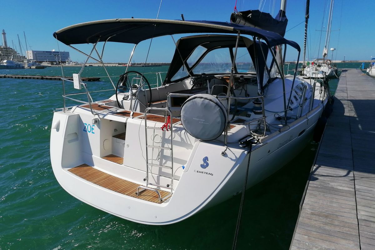 Zoe, a Beneteau Oceanis 46 sailboat at Bari, Italy