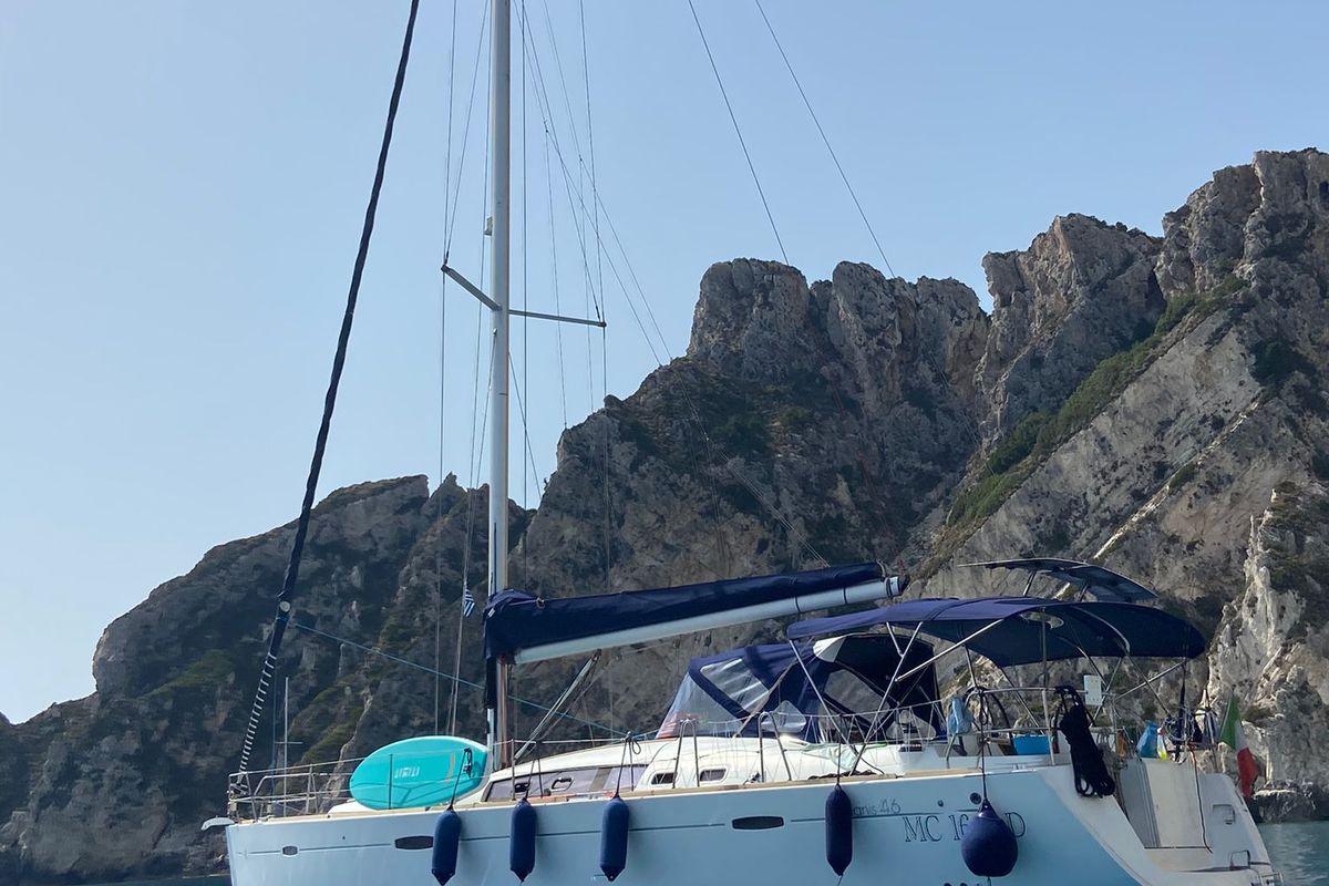 Zoe, a Beneteau Oceanis 46 sailboat at Bari, Italy