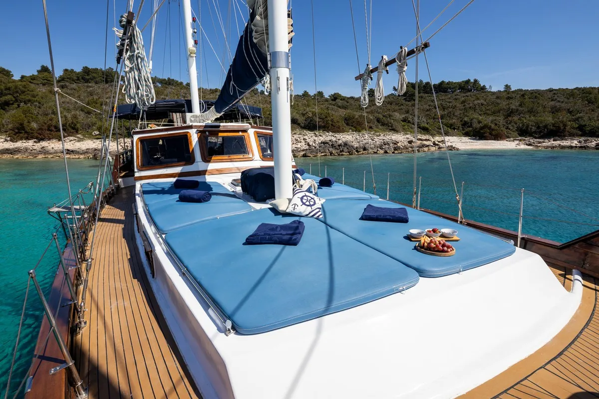 Deck of Hera, a Unknown Hera yacht at Split, Croatia