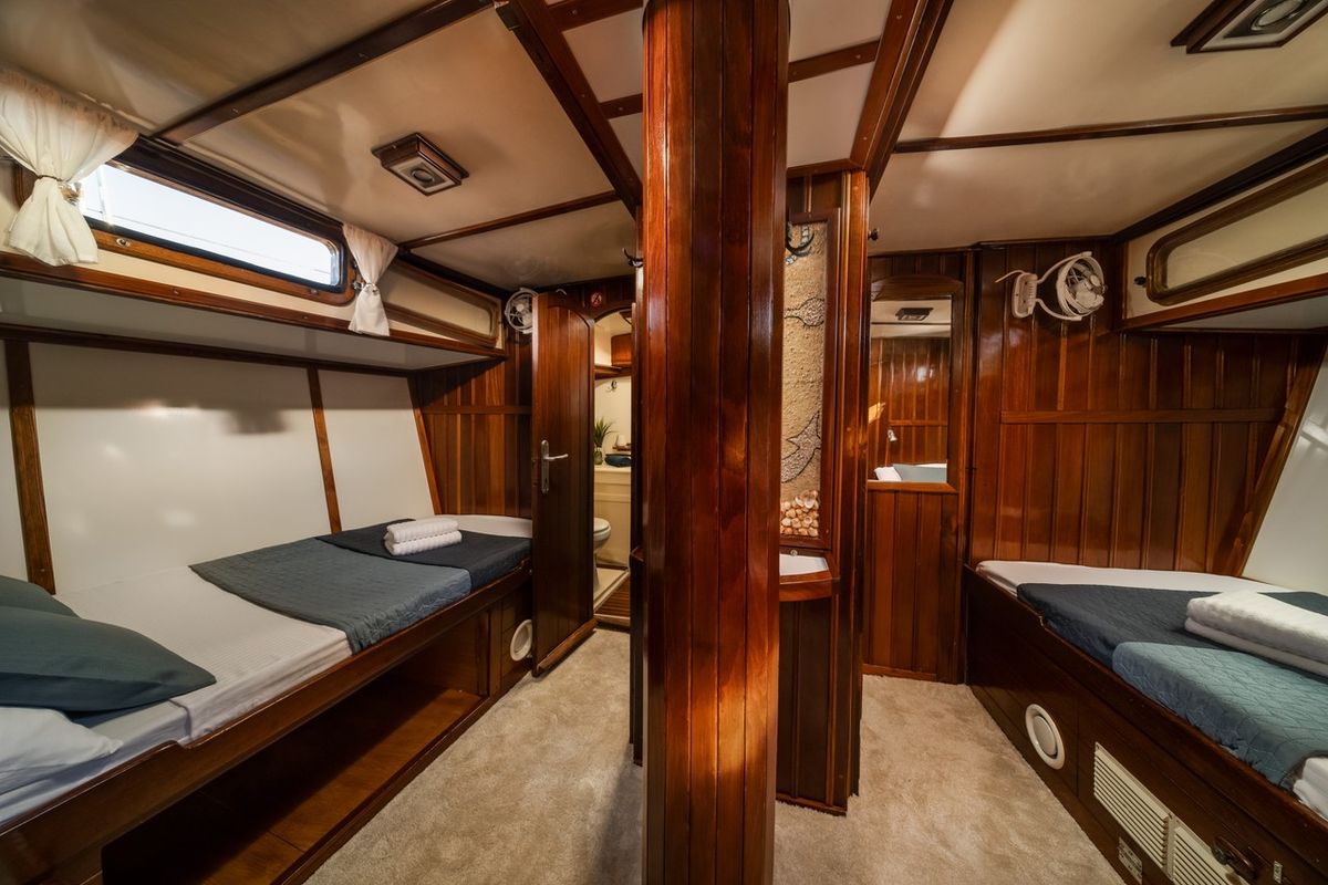 Deck of Hera, a Unknown Hera yacht at Split, Croatia
