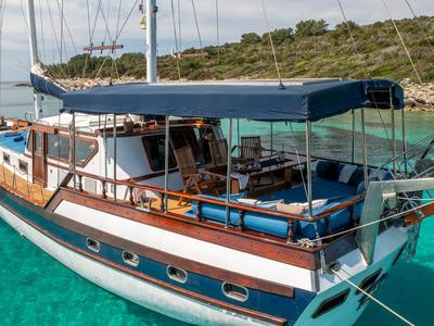 Deck of Hera, a Unknown Hera yacht at Split, Croatia