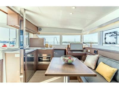 Galley of Sail Agena, a Lagoon 40 catamaran at Marmaris, Turkey