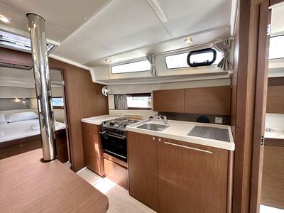 Galley of Sail Pride, a Beneteau Oceanis 38.1 sailboat at Marmaris, Turkey