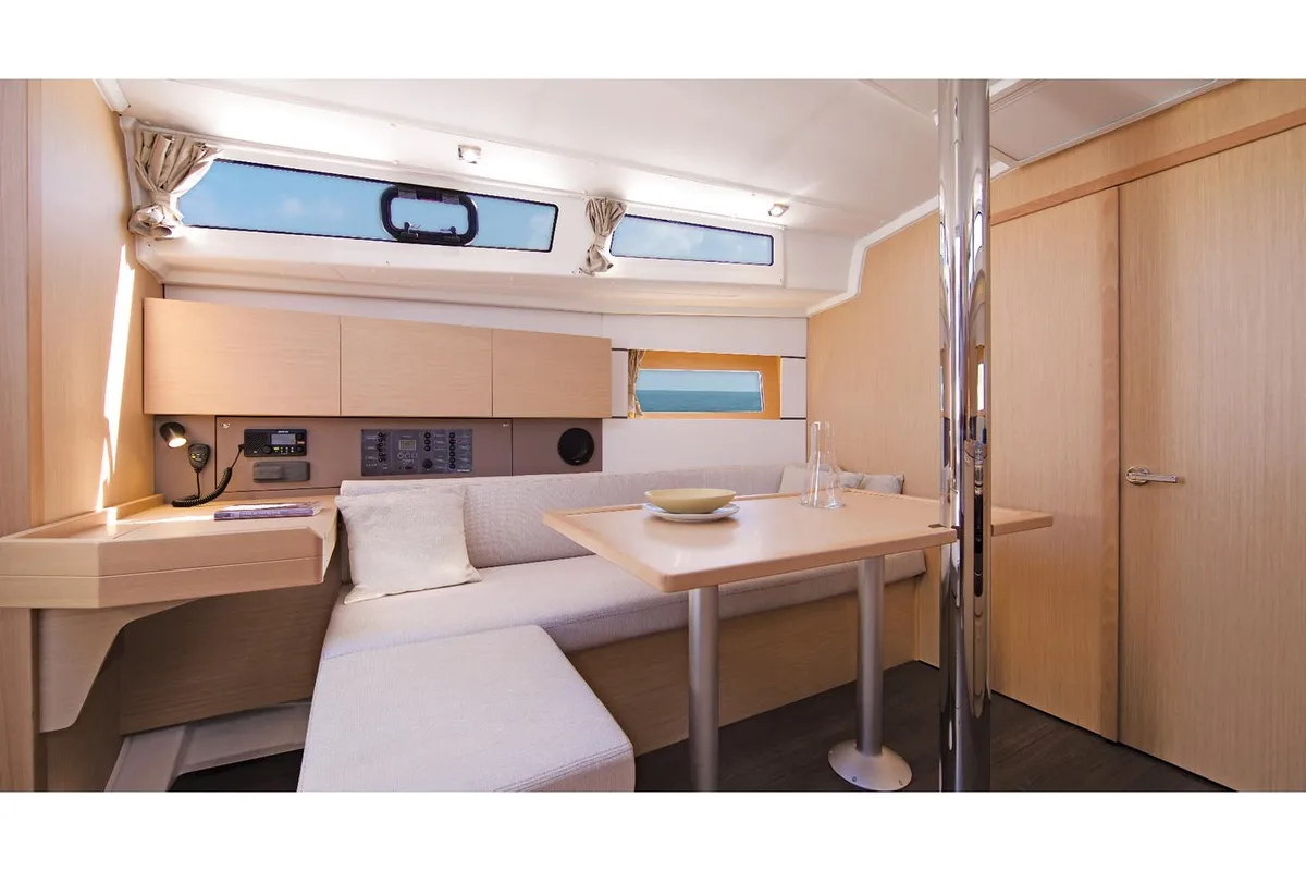Salon of Sail Pride, a Beneteau Oceanis 38.1 sailboat at Marmaris, Turkey