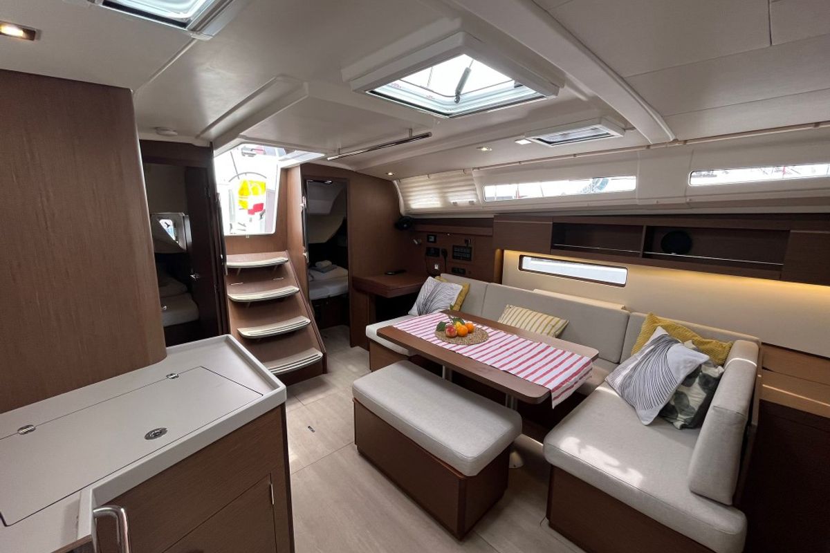 Galley of Bibi One, a Beneteau Oceanis 40.1 sailboat at Split, Croatia