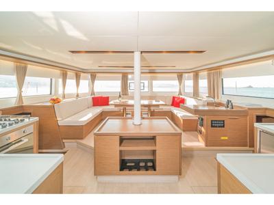 Salon of Andromeda, a Lagoon 50 catamaran at Municipal Unit of Lefkada, Greece