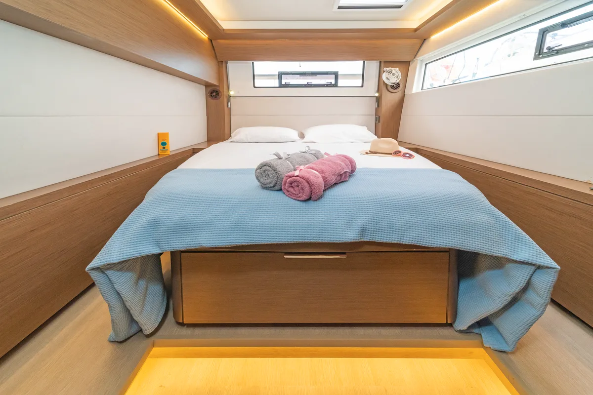Cabin on Andromeda, a Lagoon 50 catamaran at Municipal Unit of Lefkada, Greece