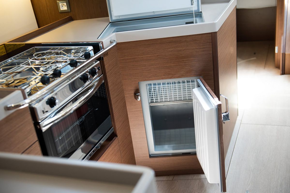 Galley of Poseidon, a Beneteau Oceanis 40.1 sailboat at Zadar, Croatia
