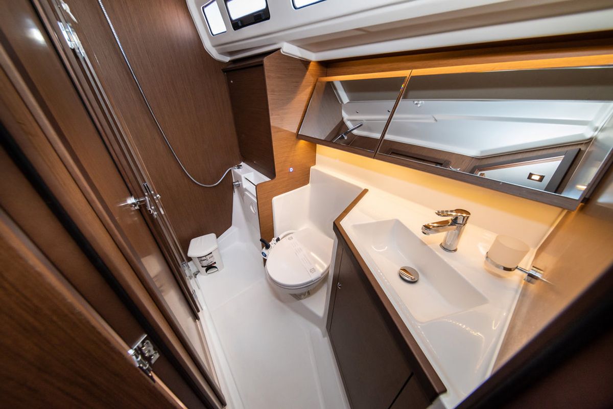 Head on Poseidon, a Beneteau Oceanis 40.1 sailboat at Zadar, Croatia
