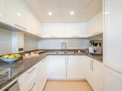 Galley of Sanref, a Falcon Yachts Falcon 115 yacht at Bodrum, Turkey