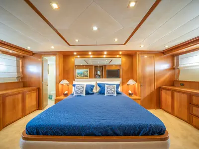 Cabin on Sanref, a Falcon Yachts Falcon 115 yacht at Bodrum, Turkey