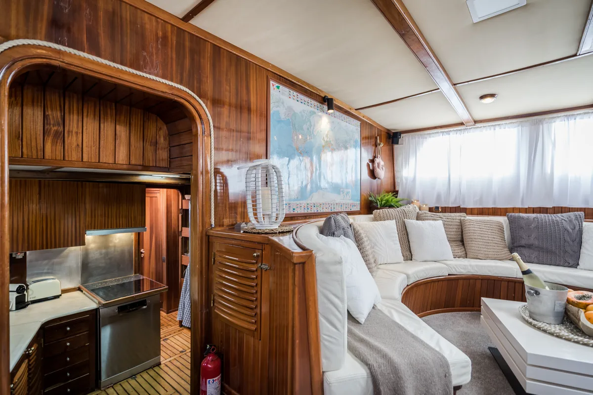 Salon of Gulet Yacht Ibiza, a Gulet Gulet gulet at Ibiza, Spain