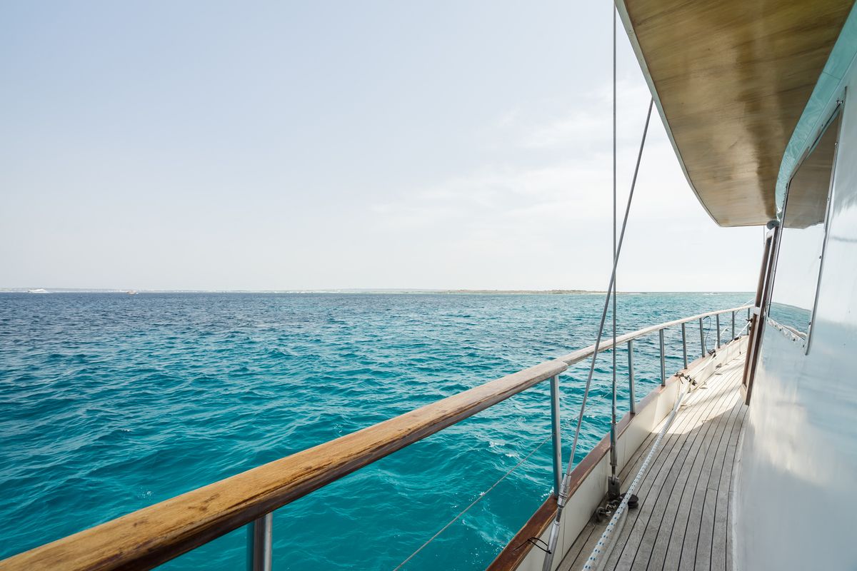 Deck of Gulet Yacht Ibiza, a Gulet Gulet gulet at Ibiza, Spain