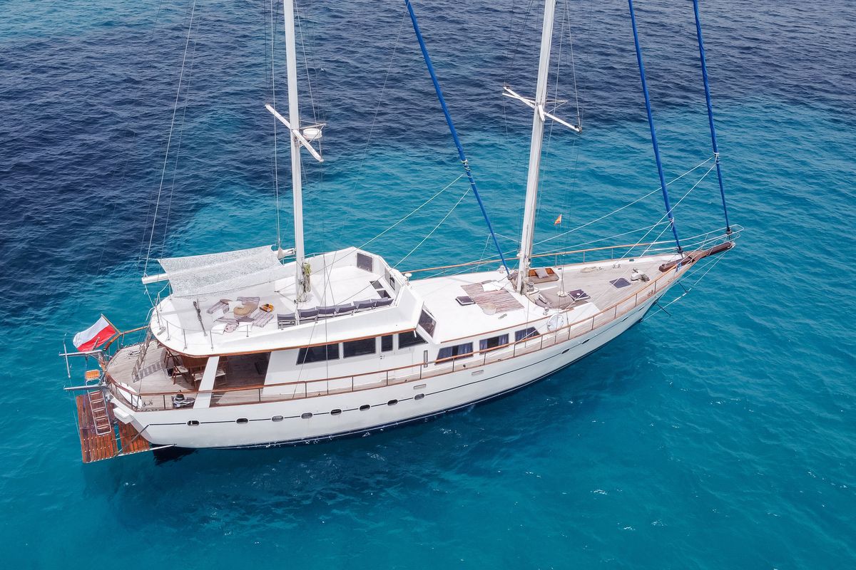 Exterior view of Gulet Yacht Ibiza, a Gulet Gulet gulet at Ibiza, Spain