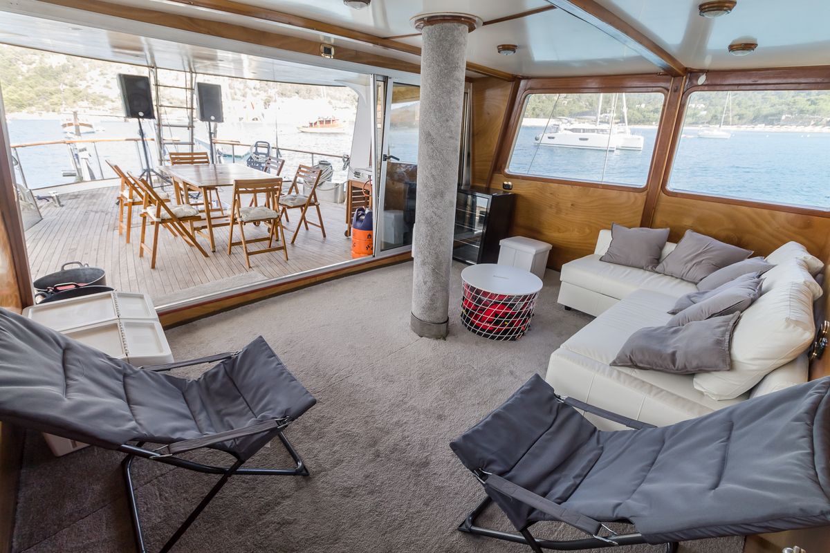 Salon of Gulet Yacht Ibiza, a Gulet Gulet gulet at Ibiza, Spain