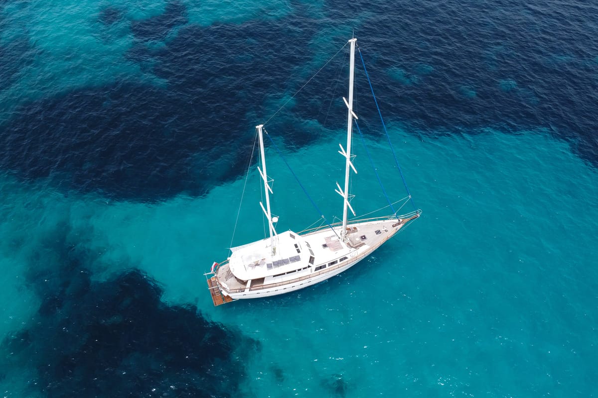 Exterior view of Gulet Yacht Ibiza, a Gulet Gulet gulet at Ibiza, Spain