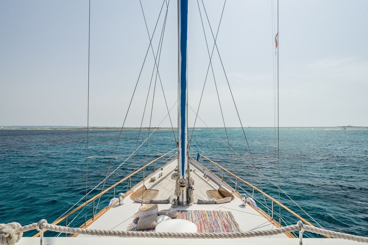 Deck of Gulet Yacht Ibiza, a Gulet Gulet gulet at Ibiza, Spain