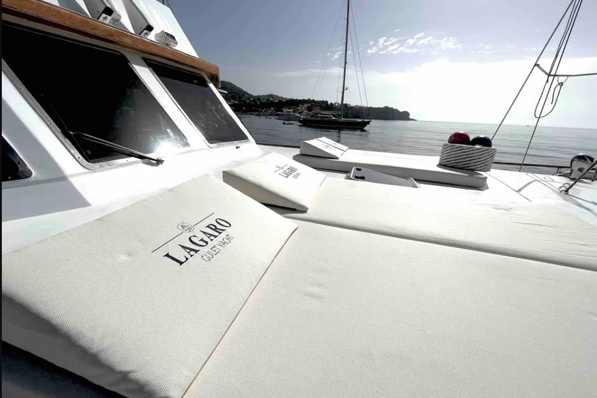 Deck of Gulet Yacht Ibiza, a Gulet Gulet gulet at Ibiza, Spain