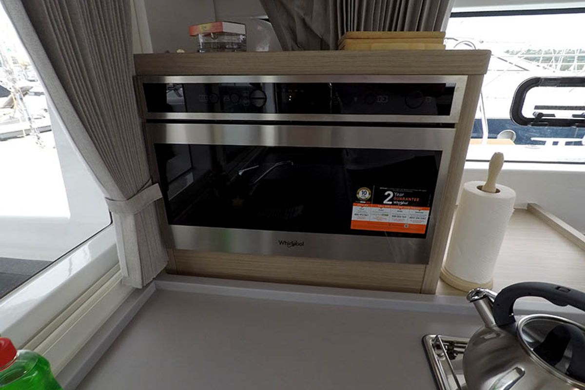 Galley of Duplo II, a Lagoon 40 catamaran at Grad Šibenik, Croatia