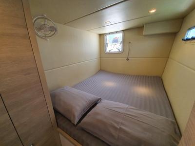 Cabin on Fortunate Sun, a Island Spirit Yachts Island Spirit 410 catamaran at Mai Khao, Thailand
