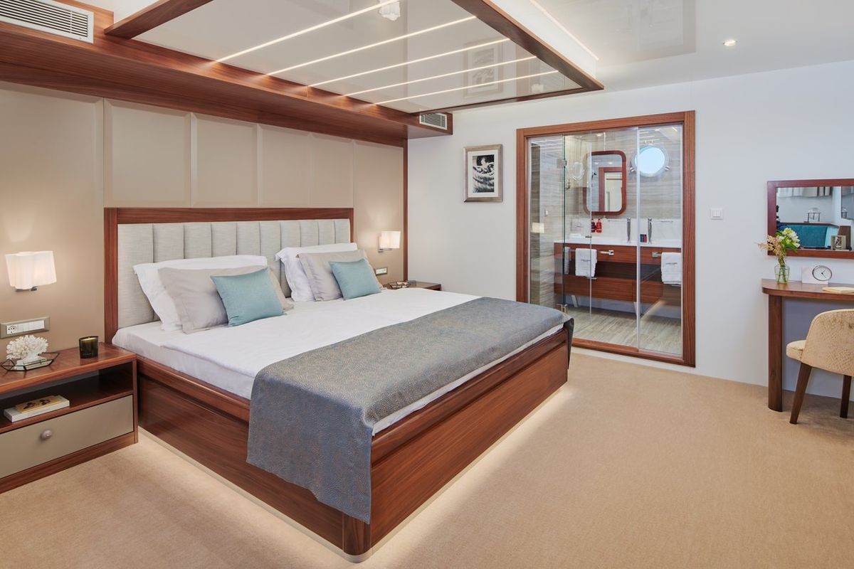 Cabin on Corsario, a Custom Made Corsario sailboat at Split, Croatia