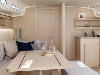 Salon of Moorings 42.3 Exclusive, a Beneteau Oceanis 40.1 sailboat at Marigot, France